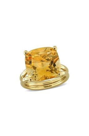 Delmar Citrine Solitaire Ring in Yellow at Nordstrom Rack, Size 5