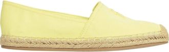 Tommy Hilfiger Gele Tulp Geborduurde Espadrilles - Dames - Espadrilles - Geel - 39 EU - Katoen - Schoenen