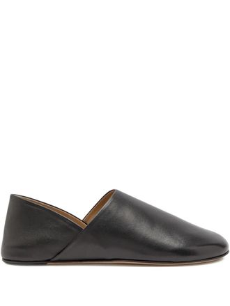 J.W.Anderson leather ballet flats - women - Nappa Leather/Calf Leather/Calf Leather - 39 - Black