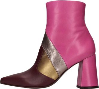 Chie Mihara Luek Torito Leren Enkellaarsjes - Dames - Laarzen met Hak - Veelkleurig - 37 EU - Leer - Schoenen