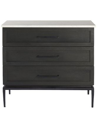 Mercana Divina Marble Top Accent Cabinet