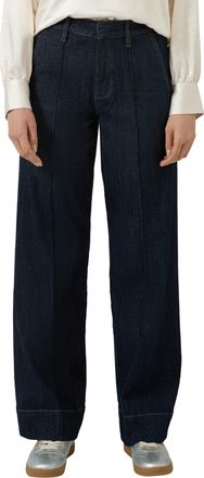 s.Oliver Gerade Jeans S.OLIVER SURI, Damen, Gr. 34, L&auml;nge 32, dunkelblau, Denim/Jeans, Obermaterial: 92% Baumwolle, 5% Polyester, 2% metallisierte Fasern, 1% E