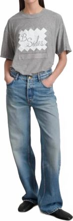 B Sides Bec Straight Leg Jean In Shell Vintage Wash