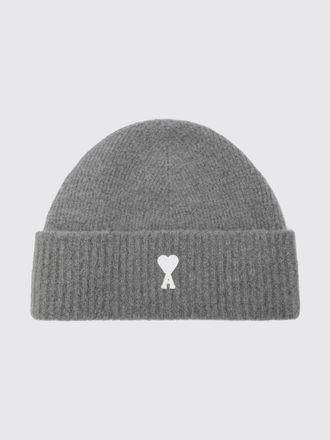Ami Wool and Alpaca Blend Beanie Hat with Embroidered Logo