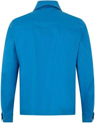 Herno Mens Blue Cotton Full-Length Jacket Clothing