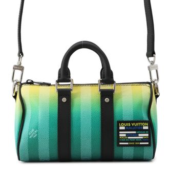 Louis Vuitton Damier Damier Canvas Green Yellow Handbag Shoulder Bag (Pre-Owned)
