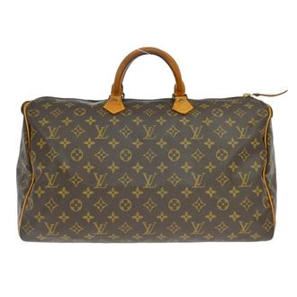 Louis Vuitton Speedy Handbag Monogram Canvas Brown Canvas Handbag (Pre-Owned)