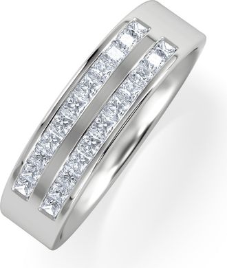 The Diamond Store HOLLY PLATINUM Diamond ETERNITY RING 0.50CT G/VS