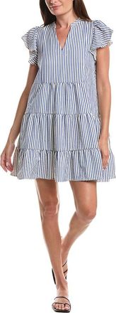 CeCe by Cynthia Steffe Ruffle Tiered Seersucker Mini Dress