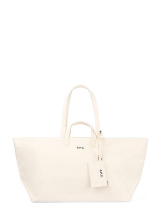 A.P.C. Structured Cotton Canvas Tote Bag with Detachable Pouch