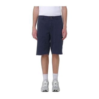 Blauer Pantaloncini Cargo in Cotone Stretch - - Shorts - Uomo - Blu - W38