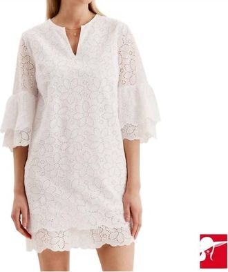 Tyler B&ouml;e Christa Eyelet Dress In White