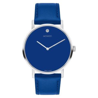 Movado Signature Quartz Blue Dial Unisex Watch 0607833