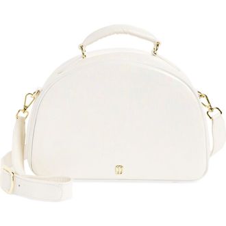 Anima Iris Small Travel Ostrich Embossed Leather Top Handle Bag in Iridescent Ostrich at Nordstrom Rack