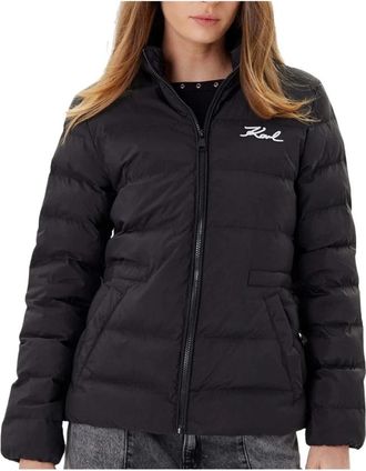 Karl Lagerfeld Lichtgewicht Pufferjack - Dames - Winterjassen - Zwart - S - Polyester - Jassen