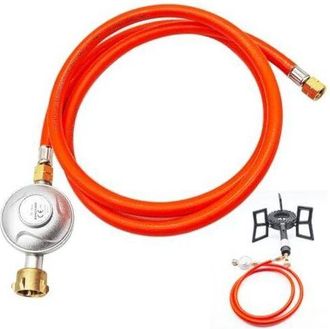 OEM Regulador De Propano De 50 Mbar Con Manguera De 1,5 M, Reductor De Baja Presi&oacute;n, Kit Regulador De Gas Propano Para Barbacoas Y Acampadas