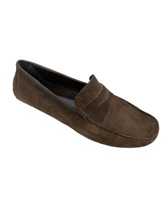 Donald J Pliner Mens Varran Suede Loafers In Khaki