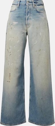 Acne Studios Jeans a gamba larga e vita media