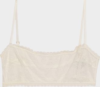 Kiki De Montparnasse Dahlia Scalloped Lace Bandeau