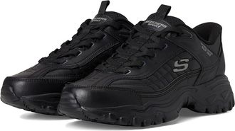 Skechers Afterburn ELite Grill Corporal Hands Free Slip-In Mens Shoes Black/Black : 11.5 D - Medium, Leather