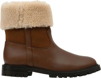 Parall&egrave;le Greco Enkellaarsjes - Dames - Winterlaarzen - Bruin - 37 EU - Leer - Schoenen