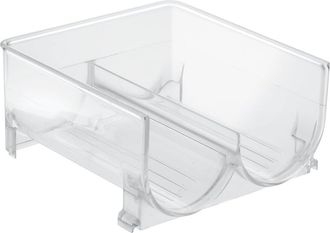 OEM Botellero Binz Para Frigor&iacute;fico/congelador Con Capacidad Para 2 Botellas, Soporte De Pl&aacute;stico Apilable, Transparente