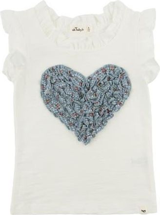 Oh Baby! Dahlia Ruffle Heart Rebekah Tank in Oyster at Nordstrom, Size 12-18M