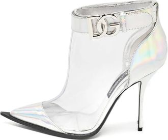 Dolce & Gabbana Stivaletti a punta 110mm - Argento