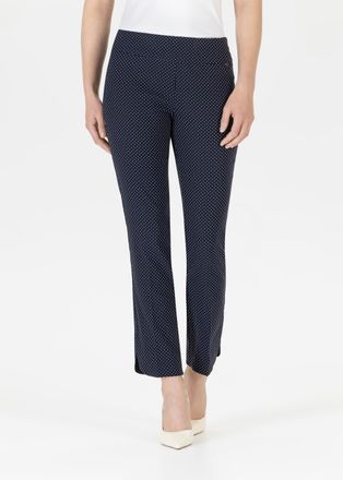 Stehmann Leggings STEHMANN, Damen, Gr. 40, N-Gr, blau (marine,300), Obermaterial: 60% Viskose, 25% Polyamid, 11% sonstige Fasern, 4% Elasthan, gepunktet, regul