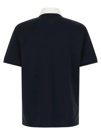 Gucci Contrast Collar Polo - Navy