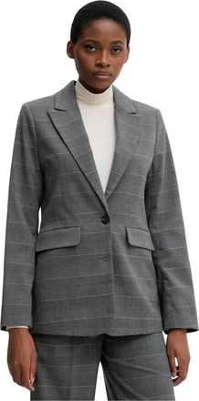 Benetton Blazer de Raya - Jackets - Mujer - Gris - S