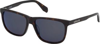 adidas Stijlvolle zonnebril in donker Havana groen - Heren - Zonnebrillen - Zwart - 58 MM - Accessoires