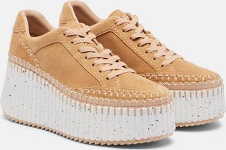Chloé Chloé Nama suede platform sneakers