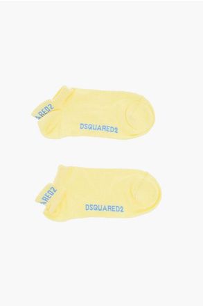 Dsquared2 Solid Color No Show Socks with Contrasting Logo size 38-39