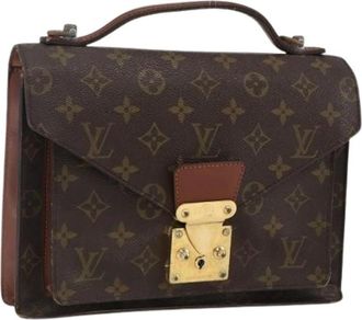 Louis Vuitton Pre-owned Handbags, female, Brown, Size: ONE SIZE Pre-owned Canvas Handbag