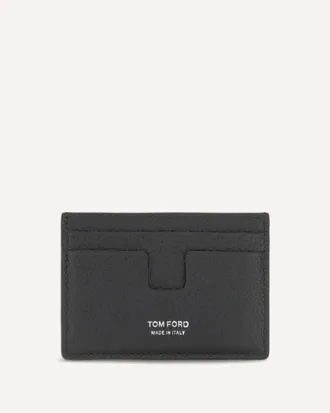 Tom Ford Leather Card Holder Male UNI