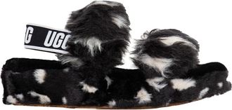 UGG Dames Pantoffels Comfortabele Wolmix - Dames - Pantoffels - Zwart - 41 EU - Wol - Schoenen