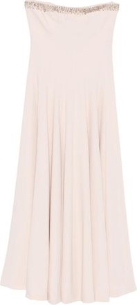 Costarellos Beaded-embellished Strapless Dress