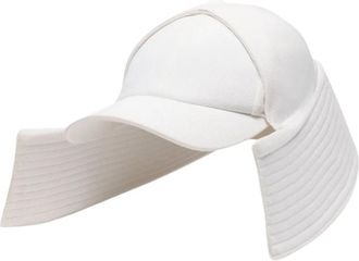 Jean Paul Gaultier Gebogen Klep Pet - Dames - Petten - Wit - ONE Size - Katoen - Accessoires