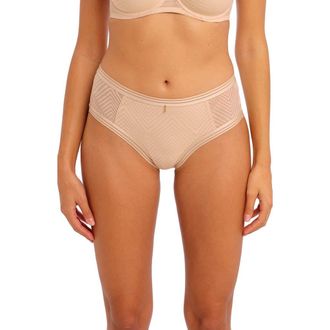Freya Tailored Geo Lace Boyshorts in Natural Beige at Nordstrom, Size X-Large