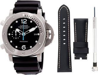 Officine Panerai Luminor Submersible 1950 Chronograph Automatic Black Dial Mens Watch PAM00614