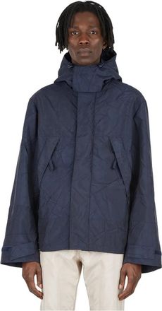 Kanghyuk Readymade Airbag Hooded Jacket - Heren - Winterjassen - Blauw - XL - Polyester - Jassen