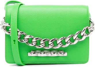 Alexander McQueen 2020-2024 Calfskin Four Ring Knuckle satchel - Green