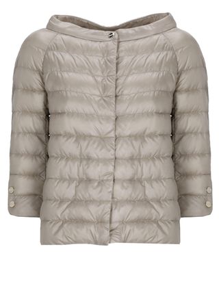 Herno Beige Elsa Quilted Down Jacket