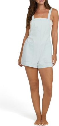 Billabong Beach Crush Denim Shortalls in Clearwater at Nordstrom, Size X-Small