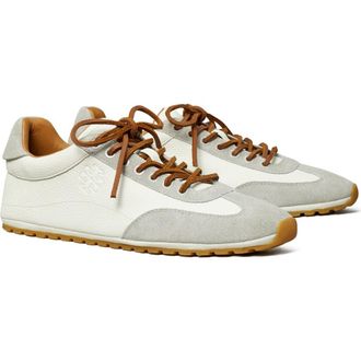 Tory Burch Field Sneaker in Cream/loutre Gray/loutre G at Nordstrom, Size 7.5