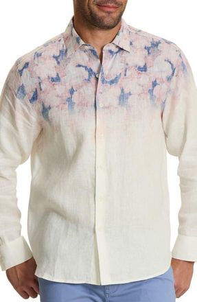 Tommy Bahama Alegra Fade Button-Up Shirt in Dew Drop at Nordstrom, Size Xxx-Large
