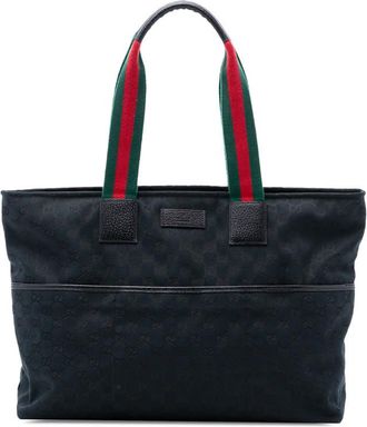 Gucci Pre-owned Gucci GG Canvas Web Tote Ladies 87GTA19DI5AGUXBF