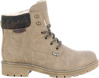 Rieker Sabrina Veterlaarzen - Dames - Veterlaarzen - Beige - 40 EU - Leer - Schoenen