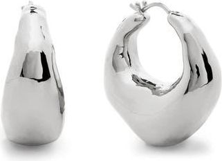 Monica Vinader Deia Bold Large Hoop Earrings in Sterling Silver at Nordstrom Rack